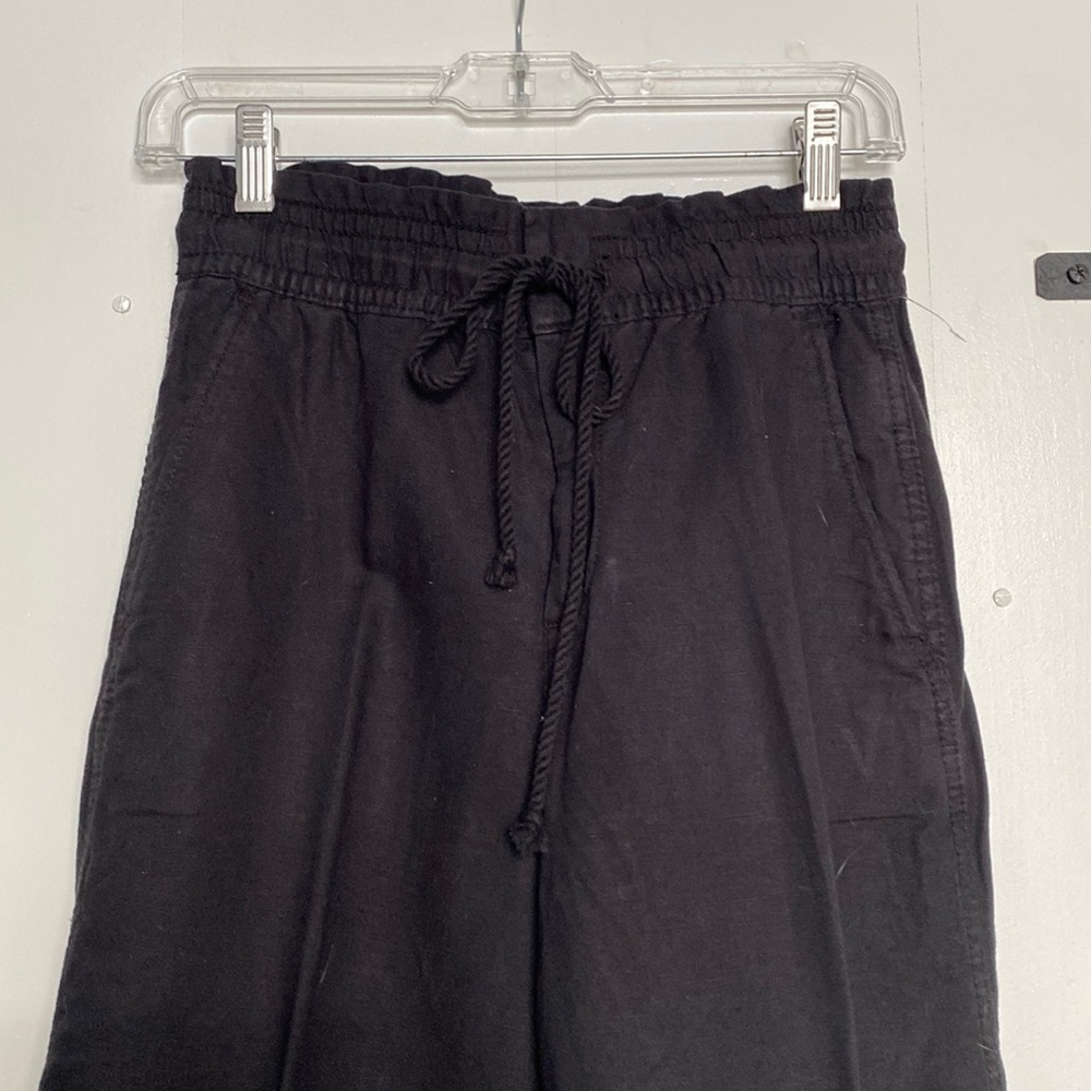 Loose fit black linen pants - never worn